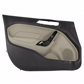 Door trim card front left Ford Fiesta 11-19 black cloth