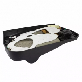 Door trim card front left Ford Fiesta 11-19 black cloth