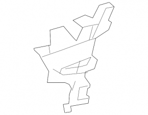 Right front bumper mount, inner frame, Land Rover Range Rover Velar 18-23 R-Dynamic HSE, R-Dynamic S, HST