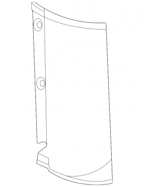 Rear fender trim left Ford Bronco Sport 21-25 rear
