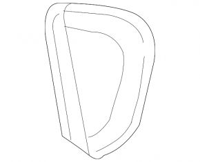 Chevrolet Cruze 16" rear right triangle plug - matte