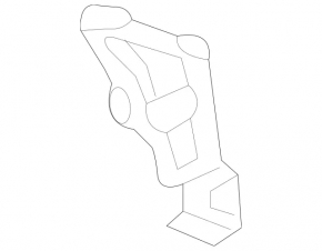 Rear bumper mount inner left Mercedes GLA 15-20
