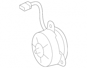 Cooling Fan Motor Left Lexus RX300 RX330 04-06