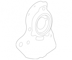 Brake Disc Cover Front Right Mercedes W221 FWD