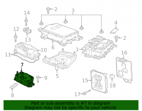 Chevrolet Volt 16-1.5 automatic transmission inverter converter control unit chip breakage