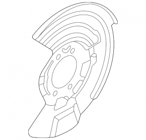 Brake Disc Cover Front Left Nissan Rogue 21-24