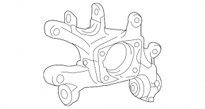 Lexus Hs250h 10-12 rear right axle with cover
