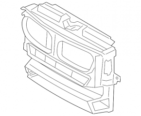 TV panel radiator BMW X3 F25 11-17 plastic