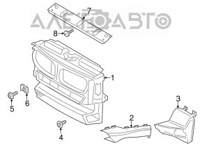 BMW X3 F25 11-17 plastic radiator panel, broken ear