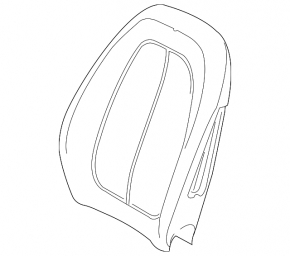 BMW X1 F48 16-22 driver's seat backrest trim, beige leather, Sensatec, Oyster