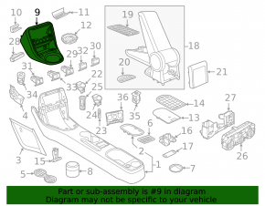 VW Beetle 12-17 center console trim black, crepe break