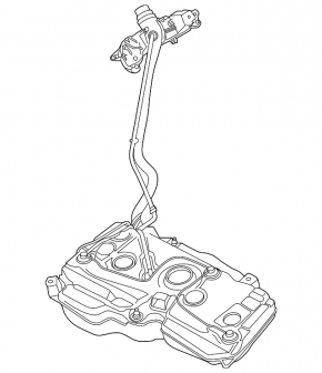 Fuel tank VW Tiguan 18-24 with neck fwd
