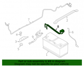 Positive battery terminal with cable BMW 3 F30 12-18