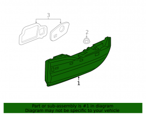 BMW X7 G07 19-22 LED interior tailgate light, right