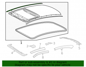 Metal roof Lexus ES300h ES350 13-15 for panorama