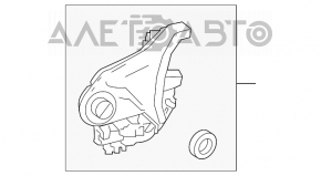 Rear right door lock for Toyota Highlander 14-19