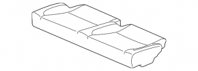 Rear seats, 3rd row, Acura MDX 14-16, gray leather