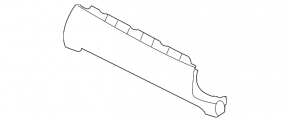 Kia Sorento 21-24 HEV, PHEV gray right front panel trim