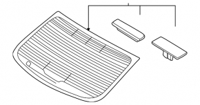 Rear glass Hyundai Elantra UD 11-16