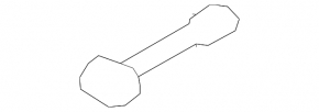 Cooling pipe for the radiator tank of the Audi A4 B9 17-25 2.0T type 2 radiator