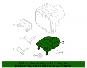 ABS bracket ABS Porsche Macan 15-18