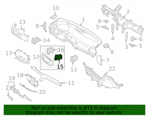 Kia Sportage 20-22 right center dashboard air vent deflector