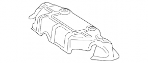 Mercedes H247 GLA 20-26 rear muffler heat shield