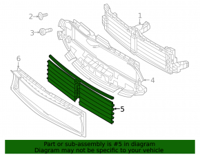 Lower radiator air duct bracket for Mercedes A-class V177 19-22 M260