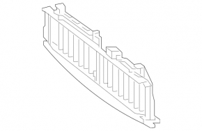 Lower radiator deflector blinds for Mercedes CLS-class C257 19-21, air duct with motors