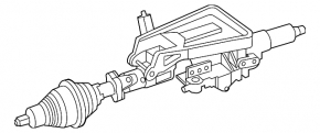 Steering column Mercedes GLC 16-22