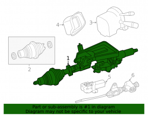 Steering column Mercedes GLC 16-22
