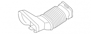 Air intake left Mercedes GLS-class X166 15-19 3.0, front part