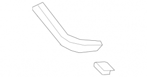 Front bumper mount left wing Mercedes Metris W447 16-23
