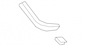 Front bumper mount left wing Mercedes Metris W447 16-23
