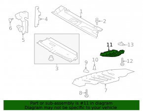 Radiator protection Ford Mustang mk6 15-17 3.7