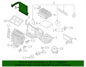 Ford Explorer 20- Rear Heater Evaporator