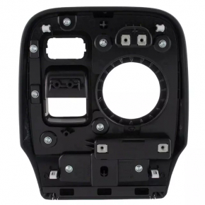 Ford Mustang Mach-E 21-23 Gear Shifter Cover Black Leather with Gray Stitching