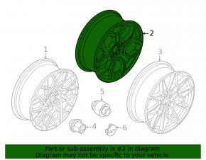 Wheel disk R20 Ford Mustang Mach-E 21-23 type 2