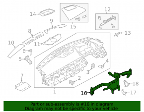 Land Rover Range Rover Velar 18-23 Torpedo Reinforcement Pipe