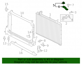 Radiator bracket upper right Jaguar F-Pace X761 17-