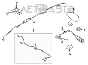 Antenna fin Mazda CX-9 16-23