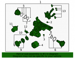 Rear differential gearbox Audi A6 C8 19-58k