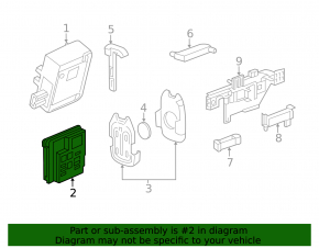Keyless Entry Module Chevrolet Malibu 16-