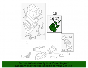 Turbocharger pipe BMW 7 16-22 4.4 N63M30 B7 left