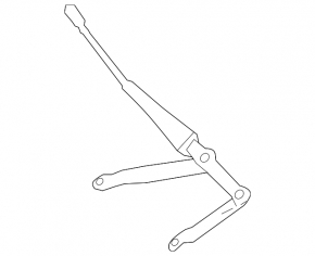 Right wiper arm for Mercedes X164 GL W164 ML
