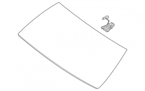 Mercedes W167 GLE 350 450 20-23 heated windshield, for one camera, for projection