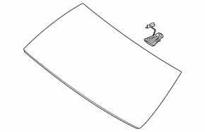Mercedes W167 GLE 350 450 20-23 heated windshield, for one camera, for projection