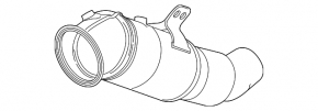 Downpipe with catalytic converter BMW 5 G30 17-20 3.0T
