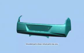 Rear bumper bare Chevrolet Camaro 16 - for parking sensors