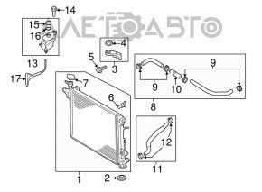 Cooling pipe lower Kia Sorento 16-20 2.4
